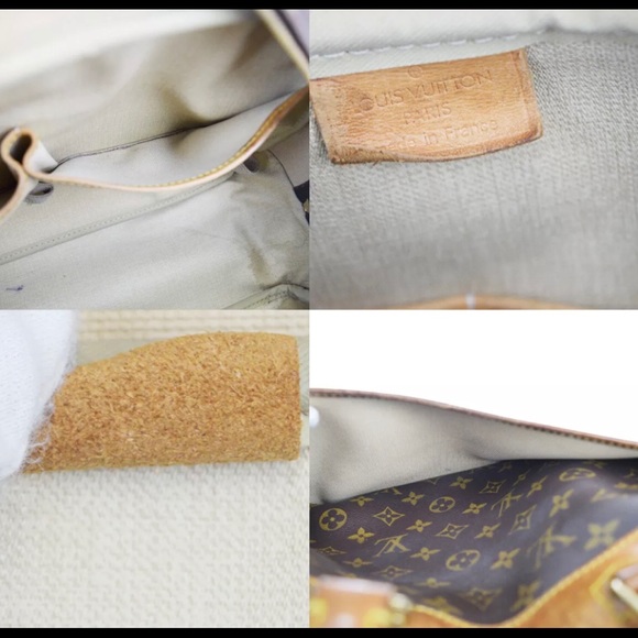 🌺LOUIS VUITTON Deauville Brown Canvas Tan Leather - Picture 10 of 12